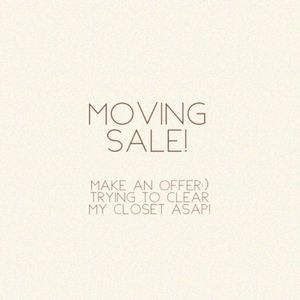 Moving sale make me an offer